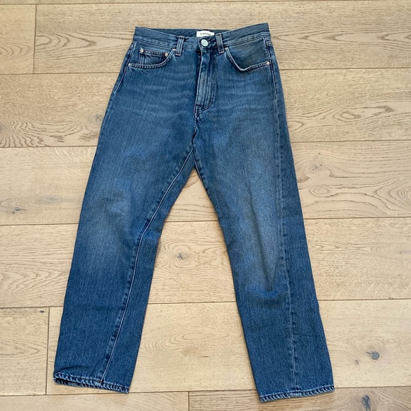 Toteme Straight Leg Denim Cropped 24 - Picture 1 of 5